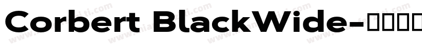 Corbert BlackWide字体转换